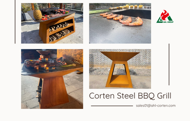 Corten Steel Charcoal Grill